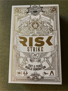 Avalon RISK Strike Board Game - gold foiled box